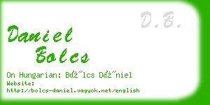 daniel bolcs business card